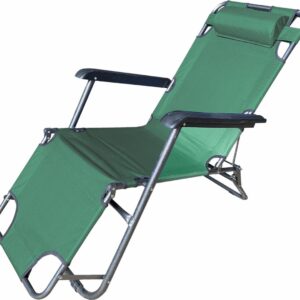 Șezlong HEINNER DSZV003 verde 153x60x79 cm cu tetieră