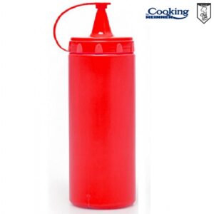 Sticlă dispenser pentru sosuri 1000 ml roșu HEINNER Chef Line HR-GMP-1000R