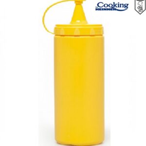 Sticlă dispenser pentru sosuri 700 ml galben Chef Line Cooking by Heinner