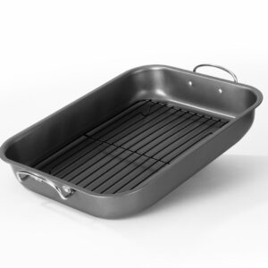 Tavă cuptor cu grill VANORA HOME 39x29x6 cm din oțel cu înveliș non-stick
