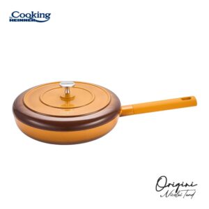 Tigaie HEINNER HR-BJK-26T din aluminiu turnat cu capac 26x5 cm