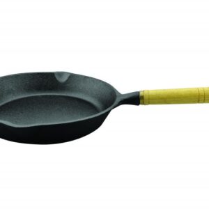 Tigaie fontă pură cu mâner din lemn 23x4 cm HEINNER HR-TNJ-5D23