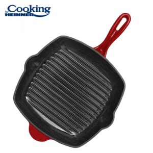 Tigaie grill fontă 26.5X4.5 cm Red Line Cooking by Heinner HR-KN-G26