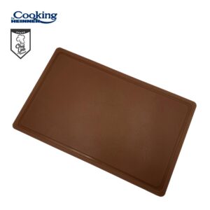 Tocator cu sant HACCP GN1/1, 53x32.5x2 cm, maro, Cooking by Heinner