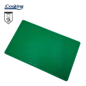 Tocător cu șanț HACCP GN1/1, 53x32.5x2 cm, verde, HEINNER