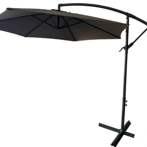 Umbrelă de grădină HEINNER HR-DUG111 gri, diametru 300 cm, 8 segmente