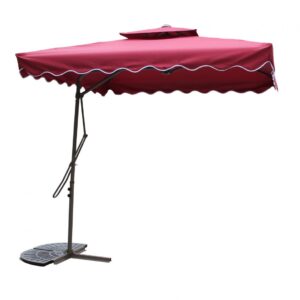 Umbrelă suspendată HEINNER 220x220cm grena model STUL005