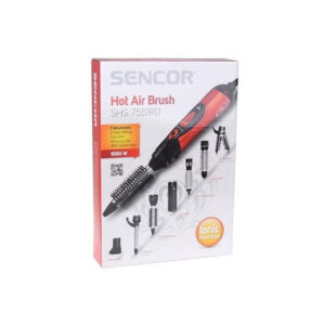Perie cu aer cald SENCOR SHS 7551RD 1000 W cu 7 accesorii și funcție ionică