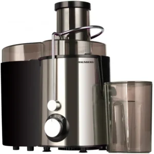Storcător de fructe Hausberg HB-7645 din inox cu recipient suc și recipient pulpă