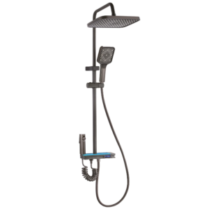 Set dus cu Afisaj Digital Freddo SN-5020NG, 4 Setari Dus, Efect de Ploaie, Metal-Zinc,