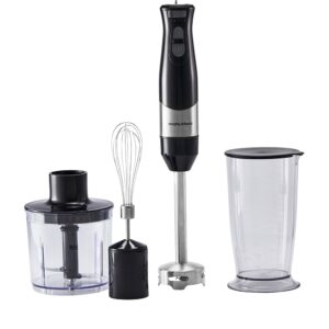 Set blender de mână Morphy Richards Total Control MUC-HB64V cu tel, tocător și pahar