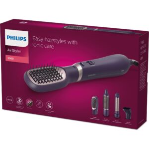 Perie cu aer cald Philips Air Styler 3000 BHA313/00 cu accesorii