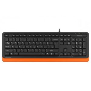 Tastatură A4TECH FStyler FK10 Orange cu design slim și bloc numeric