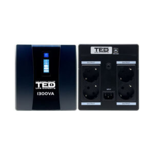 UPS TED 1300VA 750W Line Interactive cu afișaj LCD