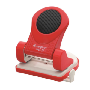 Perforator metalic rosu Kangaro Perfo-30 cu capacitate 30 coli