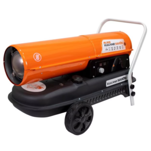 Tun de aer cald cu ardere directa RURIS VULCANO 5000sr, 50 kW, debit aer 1100 mc/h, rezervor motorina 56 litri, 170600 BTU, 3 trepte