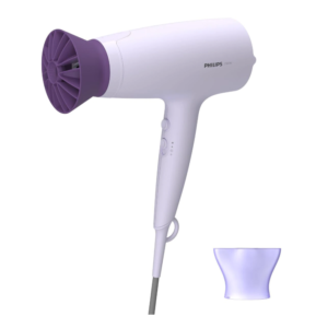 Uscator de par Philips BHD341/10, 2100W, accesoriu Thermo Protect, 3 trepte de temperatura, 2 trepte de viteza, cap de coafare 14 mm, Lila