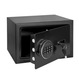 Seif electronic Rebel RB-7002, 2 chei de urgenta, otel, 31 x 20 x 20 cm, Negru