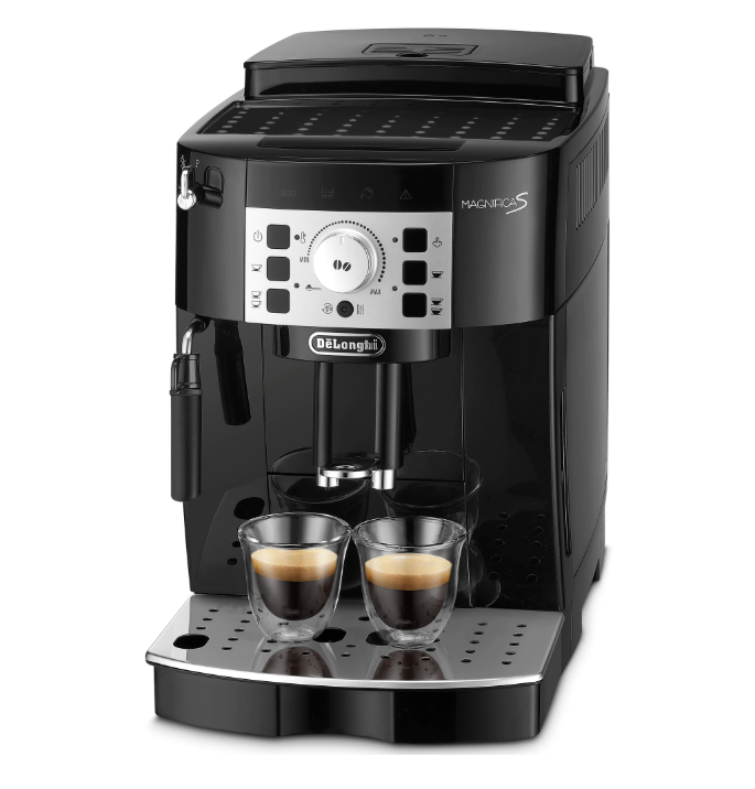Espressor automat De’Longhi Magnifica S ECAM22.112.B, 4 bauturi, Sistem de spumare manual, rasnita integrata cu 13 setari 1450W, 15 bar, Negru Espressor automat De’Longhi Magnifica S ECAM22.112.B, 4 bauturi, Sistem de spumare manual, rasnita integrata cu 13 setari 1450W, 15 bar, Negru
