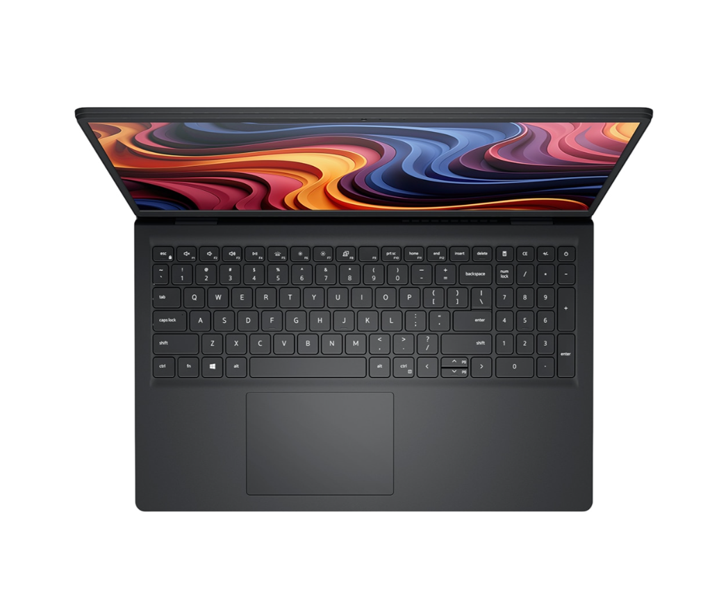 Laptop DELL 15 DC15255, AMD Ryzen 5 7530U pana la 4.5GHz, 15.6" Full HD, 16GB, SSD 512GB, AMD Radeon Graphics, Free Dos, Carbon Black